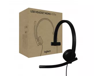 Наушники Logitech H570e Corded Mono USB Headset (Teams version) Mono USB-A Black (981-001426)