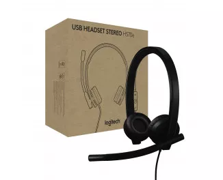 Наушники Logitech H570e Corded Stereo USB Headset (Teams version) Stereo USB-A Black (981-001430)