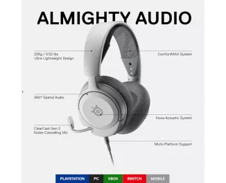 Наушники SteelSeries Arctis Nova 1P White (61612)