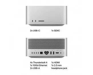 Неттоп Apple Mac Studio M1 Max 32/1Tb (Z14J000H2) Silver
