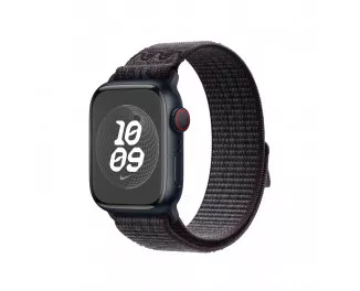 Нейлоновый ремешок для Apple Watch 38/40/41 mm Apple Nike Sport Loop Black/Blue (MUJV3)