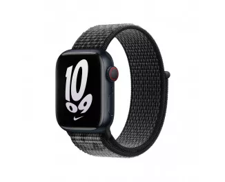 Нейлоновый ремешок для Apple Watch 38/40/41 mm Apple Nike Sport Loop Black/Summit White (MPHW3)