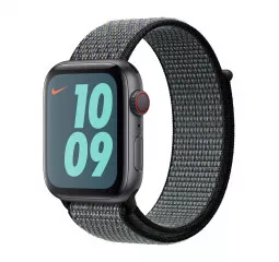 Нейлоновий ремінець для Apple Watch 38/40/41 mm Apple Nike Sport Loop World Indigo/Lime Blast (MXN12)