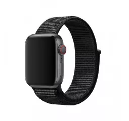 Нейлоновый ремешок для Apple Watch 38/40/41 mm Apple Sport Loop Black (MQVX2, MTLT2)