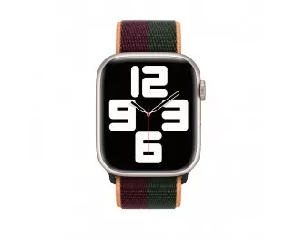 Нейлоновый ремешок для Apple Watch 38/40/41 mm Apple Sport Loop Dark Cherry/Forest Green (ML2R3)