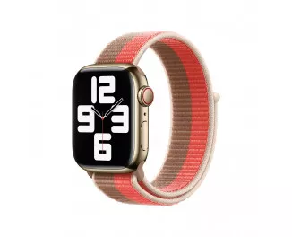 Нейлоновый ремешок для Apple Watch 38/40/41 mm Apple Sport Loop Pink Pomelo/Tan (ML2P3)