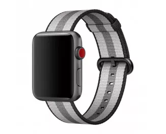 Нейлоновый ремешок для Apple Watch 38/40/41 mm Apple Woven Nylon Black (MQVG2)