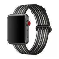Нейлоновый ремешок для Apple Watch 38/40/41 mm Apple Woven Nylon Black Stripe (MRHC2)