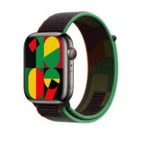 Нейлоновый ремешок для Apple Watch 38/40/41mm Apple Sport Loop Black Unity (MQTH3)