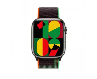 Нейлоновий ремінець для Apple Watch 38/40/41mm Apple Sport Loop Black Unity (MQTH3)
