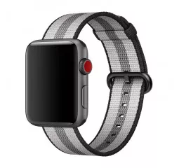 Нейлоновый ремешок для Apple Watch 38/40/41mm Apple Woven Nylon Black (MQVG2)