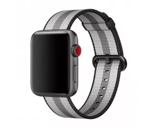 Нейлоновый ремешок для Apple Watch 38/40/41mm Apple Woven Nylon Black (MQVG2)