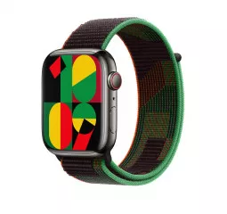 Нейлоновый ремешок для Apple Watch 41mm Apple Sport Loop Black Unity (MUJT3)
