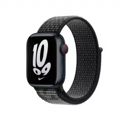 Нейлоновый ремешок для Apple Watch 42/44/45 mm Apple Nike Sport Loop Black/Summit White (MPJ13)