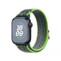 Нейлоновый ремешок для Apple Watch 42/44/45 mm Apple Nike Sport Loop Bright Green/Blue (MTL43)