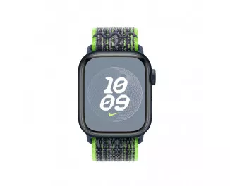 Нейлоновий ремінець для Apple Watch 42/44/45 mm Apple Nike Sport Loop Bright Green/Blue (MTL43)