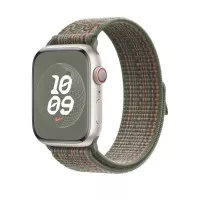 Нейлоновый ремешок для Apple Watch 42/44/45 mm Apple Nike Sport Loop Sequoia/Orange (MTL63)