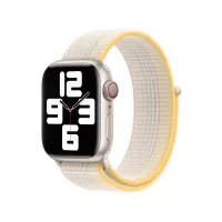Нейлоновый ремешок для Apple Watch 42/44/45 mm Apple Sport Loop Starlight (MPLE3)