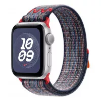 Нейлоновий ремінець для Apple Watch 42mm Apple Nike Sport Loop Blue/Red (MXU03)