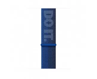 Нейлоновый ремешок для Apple Watch 44/45/46 mm Apple Nike Sport Loop Game Royal/Midnight Navy (MPJ33)