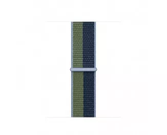 Нейлоновый ремешок для Apple Watch 44/45/46 mm Apple Sport Loop Abyss Blue/Moss Green (ML313)