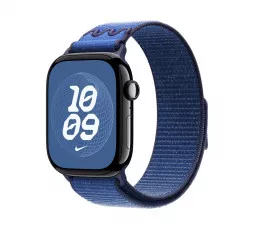 Нейлоновый ремешок для Apple Watch 44/45/46mm Apple Nike Sport Loop Blue Ribbon (MGD64)