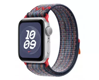 Нейлоновый ремешок для Apple Watch 46 mm Apple Nike Sport Loop Blue/Red (MXU43)