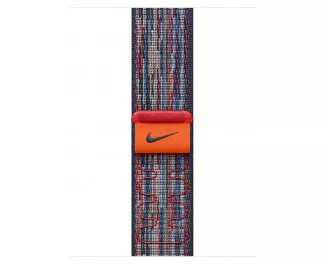 Нейлоновый ремешок для Apple Watch 46 mm Apple Nike Sport Loop Blue/Red (MXU43)