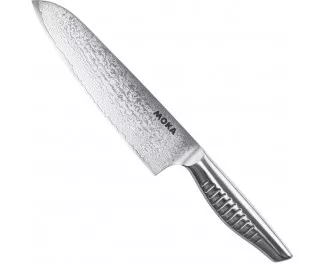 Ніж кухонний Сантоку 180 мм Suncraft Moka Damascus (DMK-101)