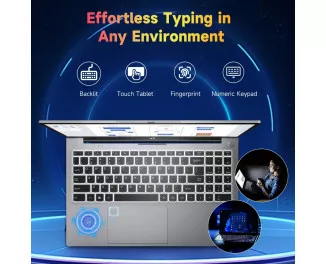 Ноутбук NIMO N152 AMD R5 3500U/16/512 Silver