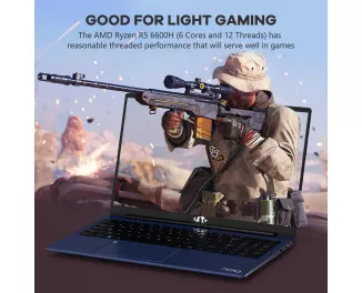 Ноутбук NIMO N153 AMD R5 6600H/32/1Tb Blue