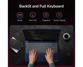 Ноутбук NIMO N155 AMD R7 6800H/32/1Tb Blue