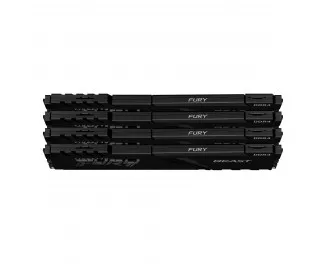 Оперативная память DDR4 128 Gb (3200 MHz) (Kit 32 Gb x 4) Kingston Fury Beast Black (KF432C16BBK4/128)