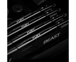 Оперативная память DDR4 128 Gb (3200 MHz) (Kit 32 Gb x 4) Kingston Fury Beast Black (KF432C16BBK4/128)