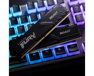 Оперативная память DDR4 128 Gb (3200 MHz) (Kit 32 Gb x 4) Kingston Fury Beast Black (KF432C16BBK4/128)