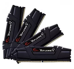 Оперативная память DDR4 128 Gb (3600 MHz) (Kit 32 Gb x 4) G.SKILL Ripjaws V Black (F4-3600C18Q-128GVK)