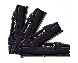 Оперативная память DDR4 128 Gb (3600 MHz) (Kit 32 Gb x 4) G.SKILL Ripjaws V Black (F4-3600C18Q-128GVK)