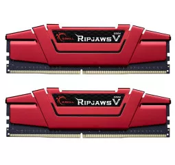 Оперативна пам'ять DDR4 16 Gb (2666 MHz) (Kit 8 Gb x 2) G.SKILL Ripjaws V Red (F4-2666C19D-16GVR)