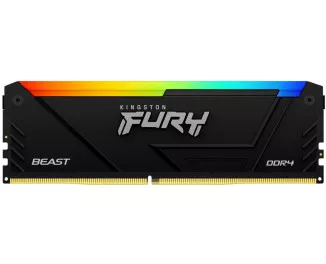 Оперативная память DDR4 16 Gb (3200 MHz) Kingston FURY Beast RGB (KF432C16BB12A/16WP)