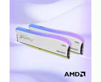 Оперативная память DDR4 16 Gb (3200 MHz) Kingston Fury Beast RGB Special Edition White (KF432C16BWA/16)