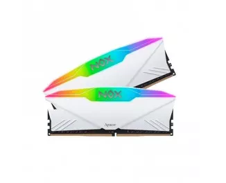 Оперативная память DDR4 16 Gb (3200 MHz) (Kit 8 Gb x 2) Apacer NOX RGB White (AH4U16G32C28YNWAA-2)