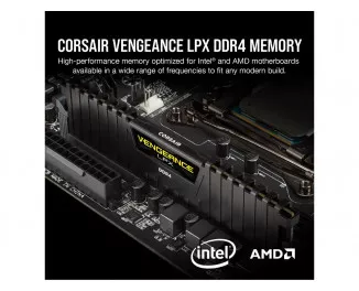 Оперативная память DDR4 16 Gb (3200 MHz) (Kit 8 Gb x 2) Corsair Vengeance LPX Black (CMK16GX4M2E3200C16)