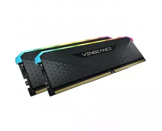 Оперативна пам'ять DDR4 16 Gb (3200 MHz) (Kit 8 Gb x 2) Corsair Vengeance RGB RS Black (CMG16GX4M2E3200C16)