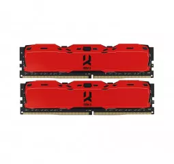 Оперативная память DDR4 16 Gb (3200 MHz) (Kit 8 Gb x 2) GOODRAM IRDM X Red (IR-XR3200D464L16SA/16GDC)