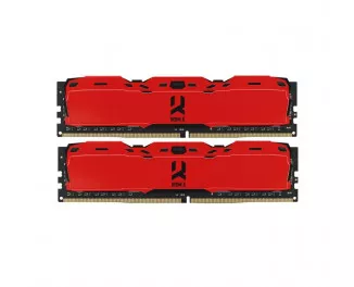 Оперативная память DDR4 16 Gb (3200 MHz) (Kit 8 Gb x 2) GOODRAM IRDM X Red (IR-XR3200D464L16SA/16GDC)