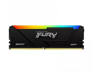 Оперативна пам'ять DDR4 16 Gb (3200 MHz) (Kit 8 Gb x 2) Kingston Fury Beast RGB (KF432C16BB2AK2/16)