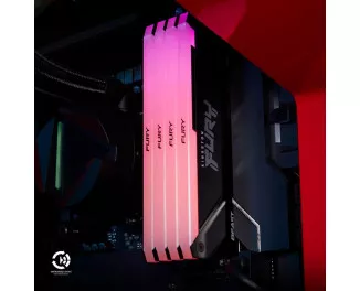 Оперативна пам'ять DDR4 16 Gb (3200 MHz) (Kit 8 Gb x 2) Kingston Fury Beast RGB (KF432C16BB2AK2/16)