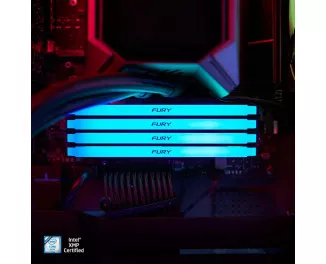 Оперативна пам'ять DDR4 16 Gb (3200 MHz) (Kit 8 Gb x 2) Kingston Fury Beast RGB (KF432C16BB2AK2/16)