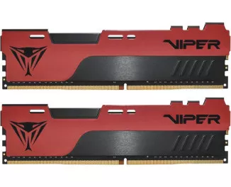 Оперативная память DDR4 16 Gb (3200 MHz) (Kit 8 Gb x 2) Patriot Viper Elite II Red (PVE2416G320C8K)