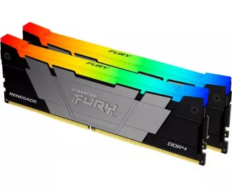 Оперативная память DDR4 16 Gb (3200 MHz) (Kit 8 Gb x 2) Kingston Fury Renegade RGB (KF432C16RB2AK2/16)